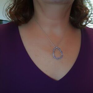 925 Tanzanite 3.25 CTW 27 Natural Stone Necklace w/18" SS Chain $340 or 2/$600